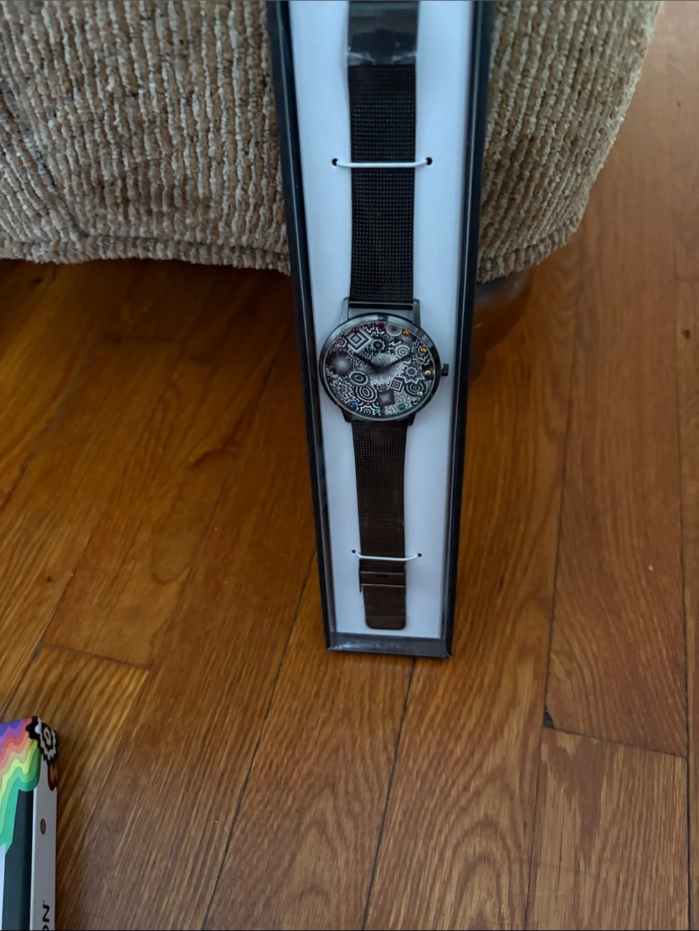 Armitron Jen Stark Artistry AC/1000TIJS Unisex Black Ultra Thin Round Watch